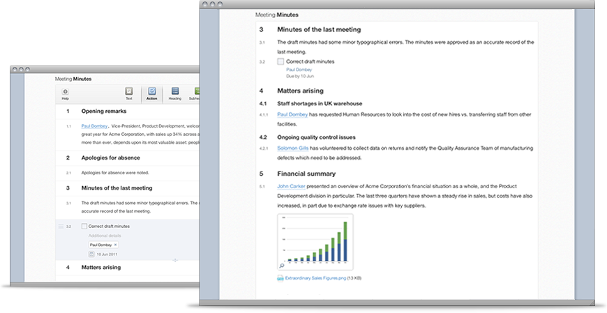 Meeting Minutes Editor